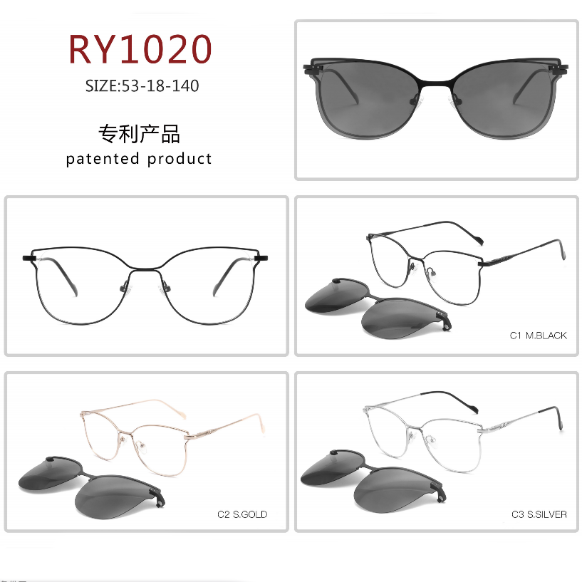 New Metal frames with tr90 clip 1020-1039