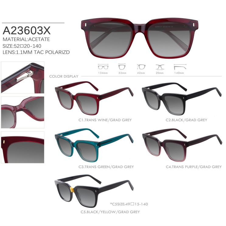 Quality acetate sunglasses A23-1 series