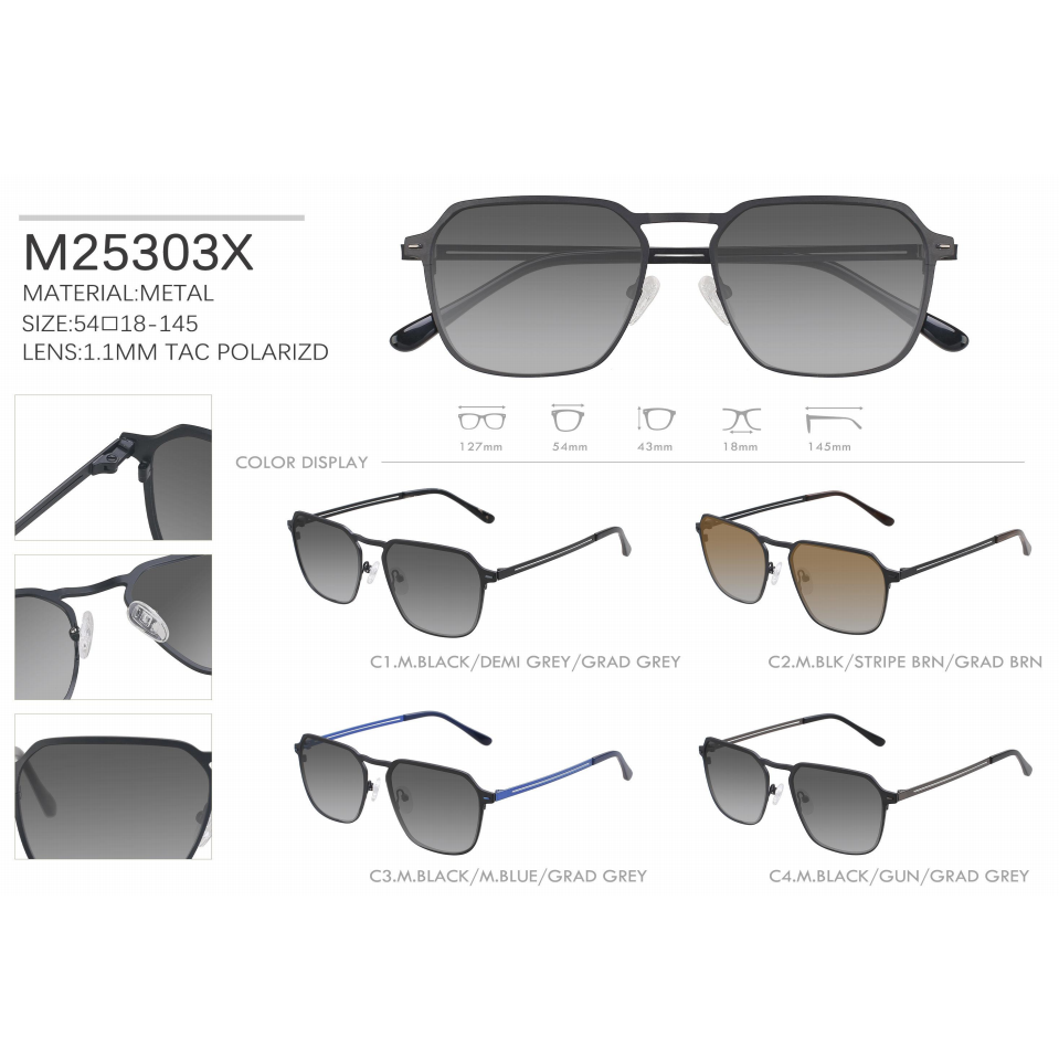 Quality metal sunglasses polarized M25 series